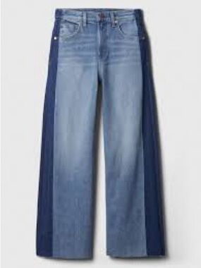 GAP Two-Tone Wide-Leg Jeans